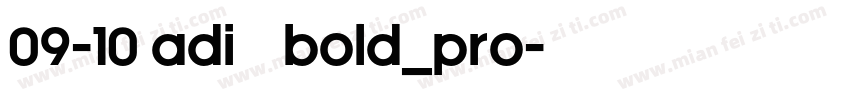09-10 adi思源Bold_Pro字体转换